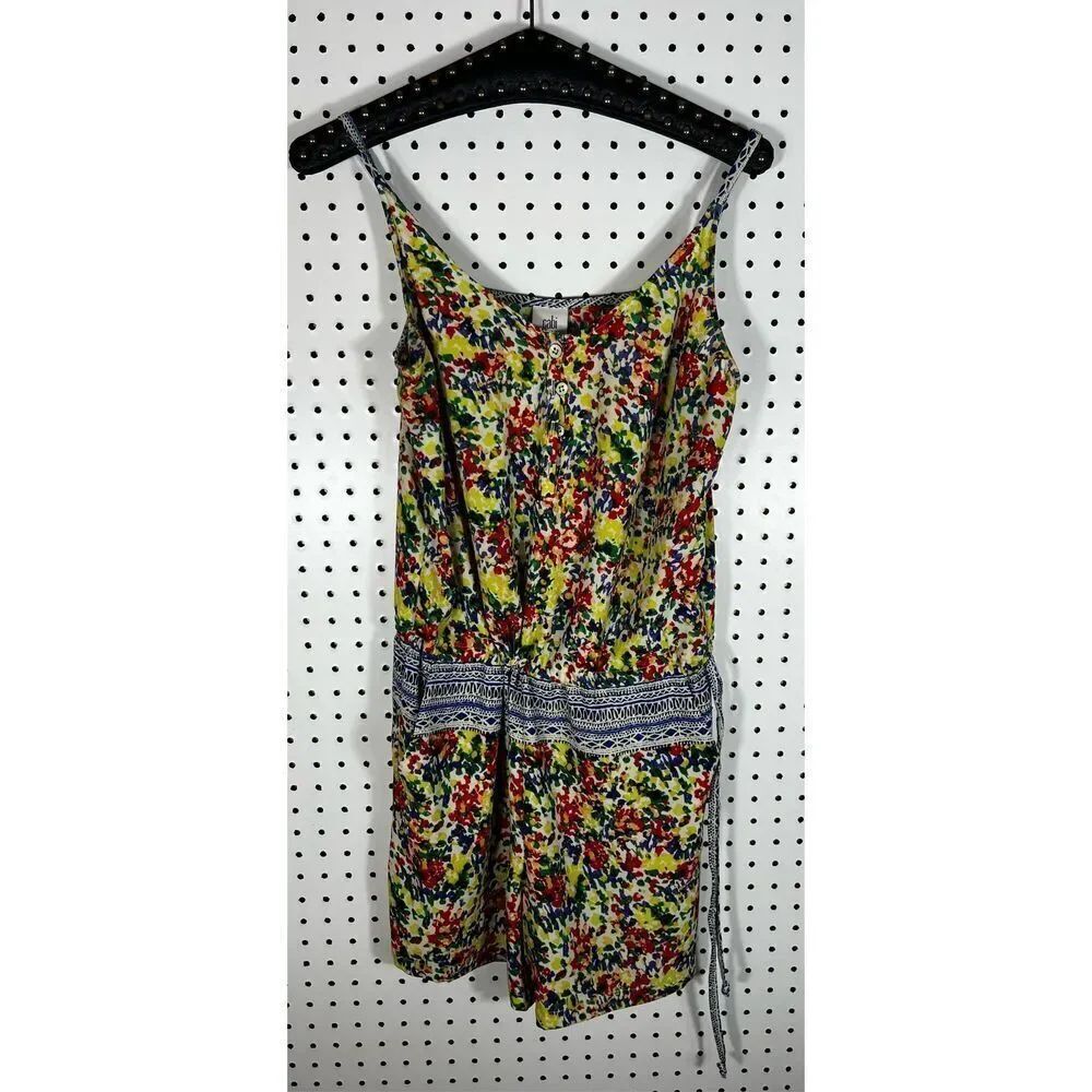 Cabi Fiesta floral print romper dress size S